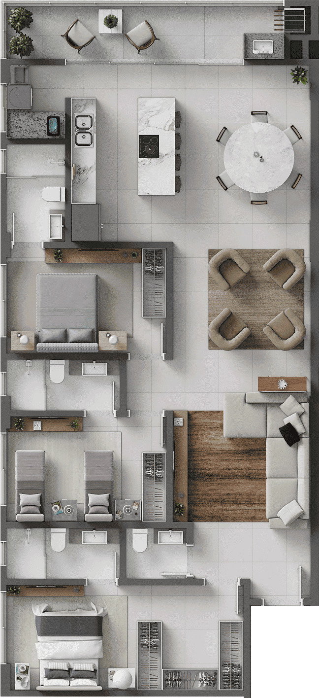 Planta 9 de Porto Bello - Torre A