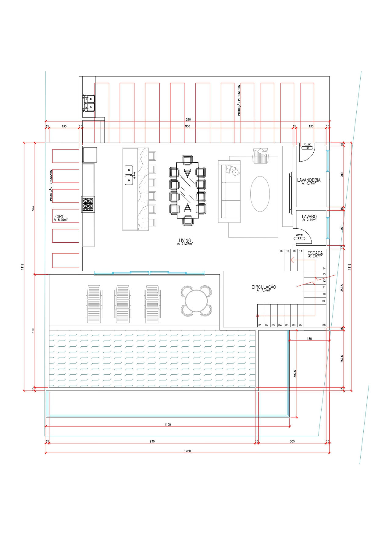 Planta 3 de Green House Haras - Casa 164