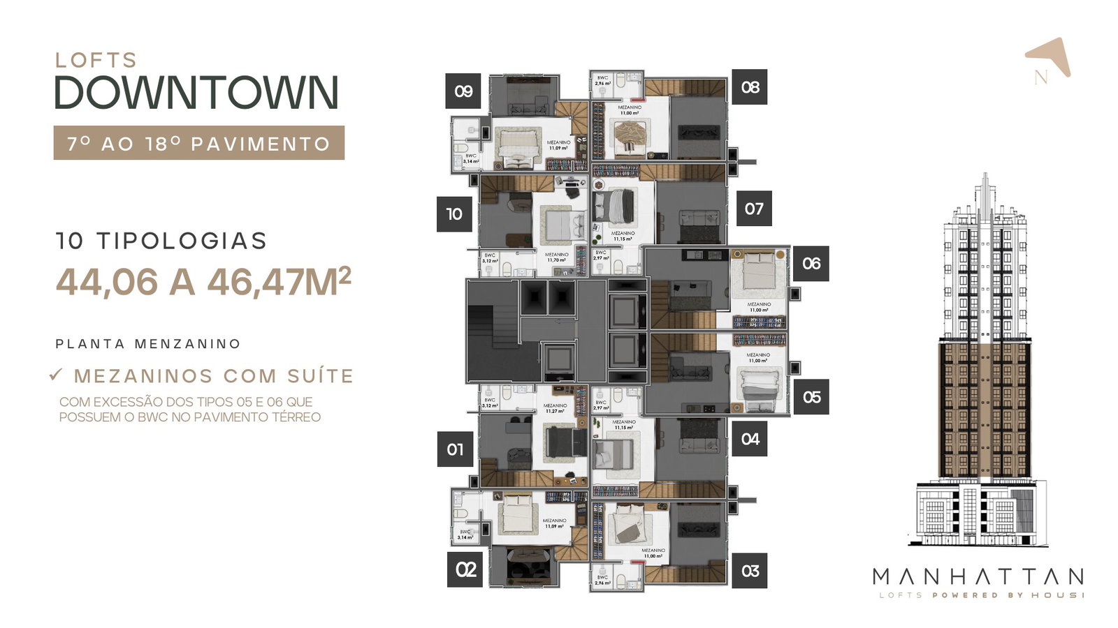Planta 1 de Manhattan Lofts