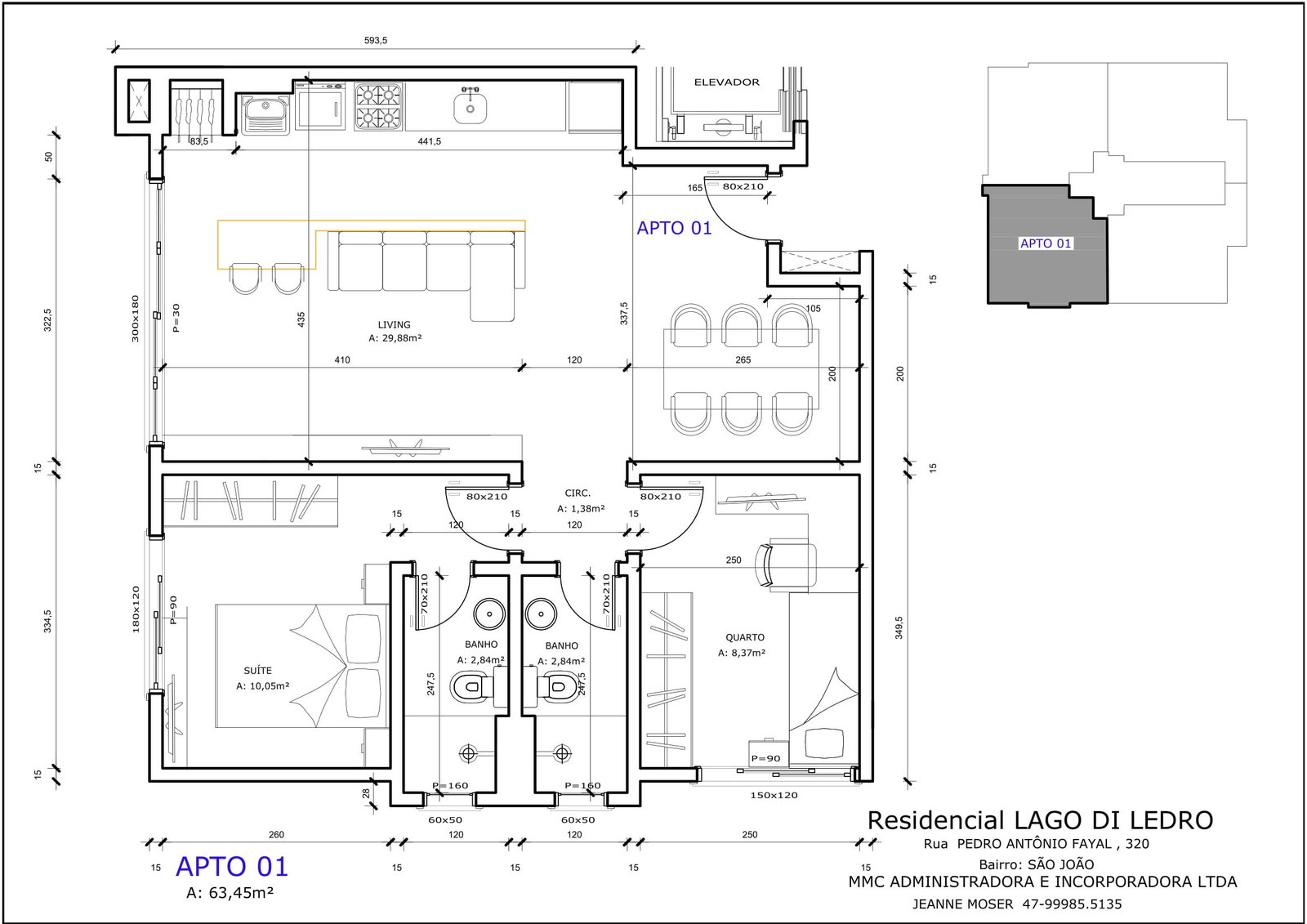 Planta 3 de Residencial Lago di Ledro