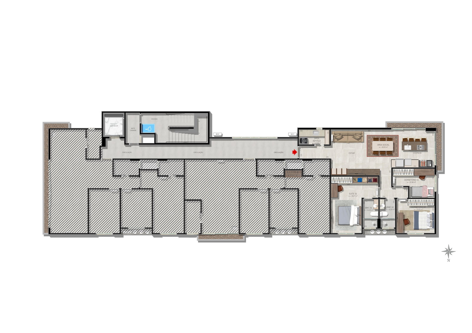 Planta 2 de Garden Residence