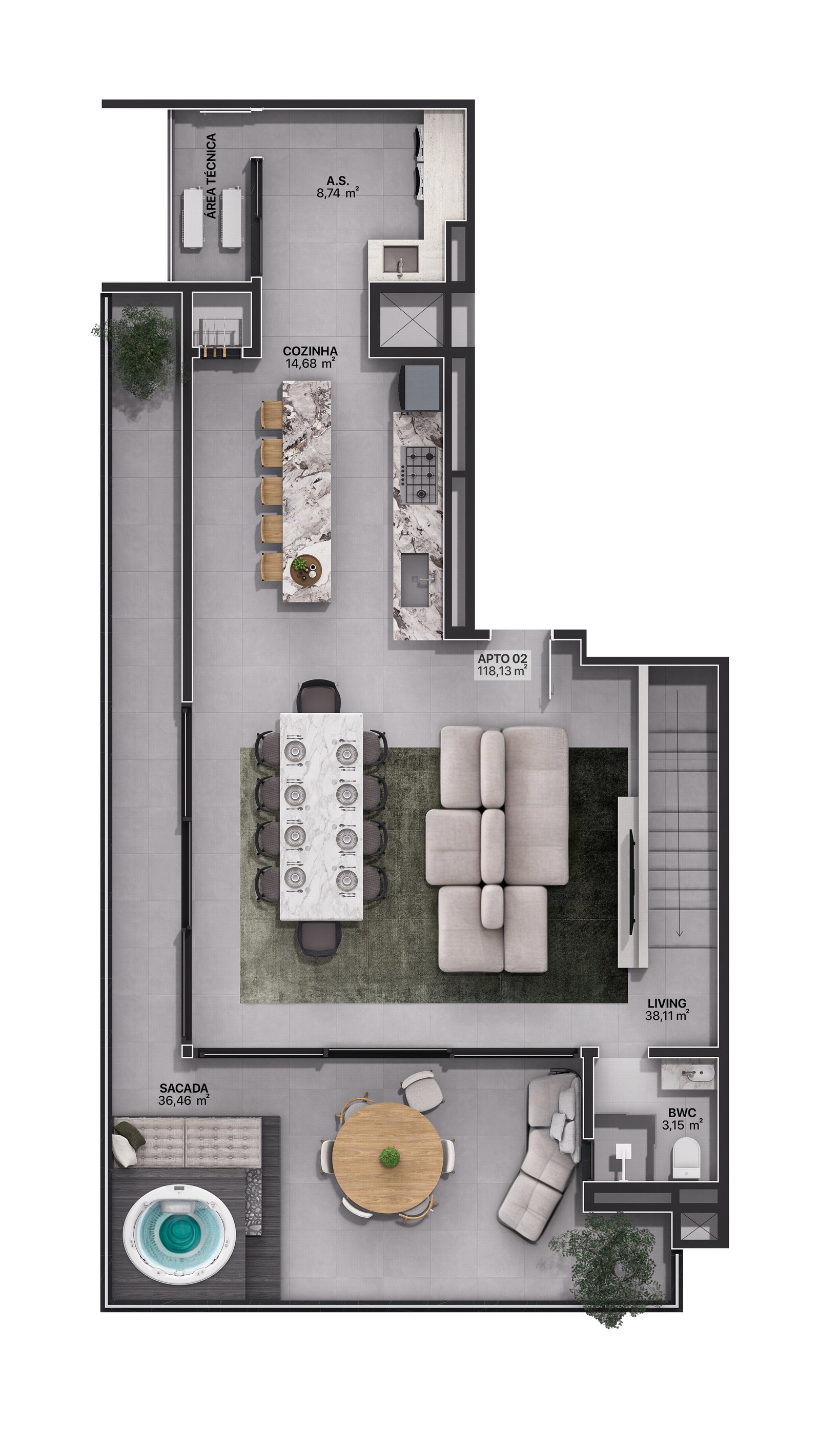Planta 8 de Porto Cerro