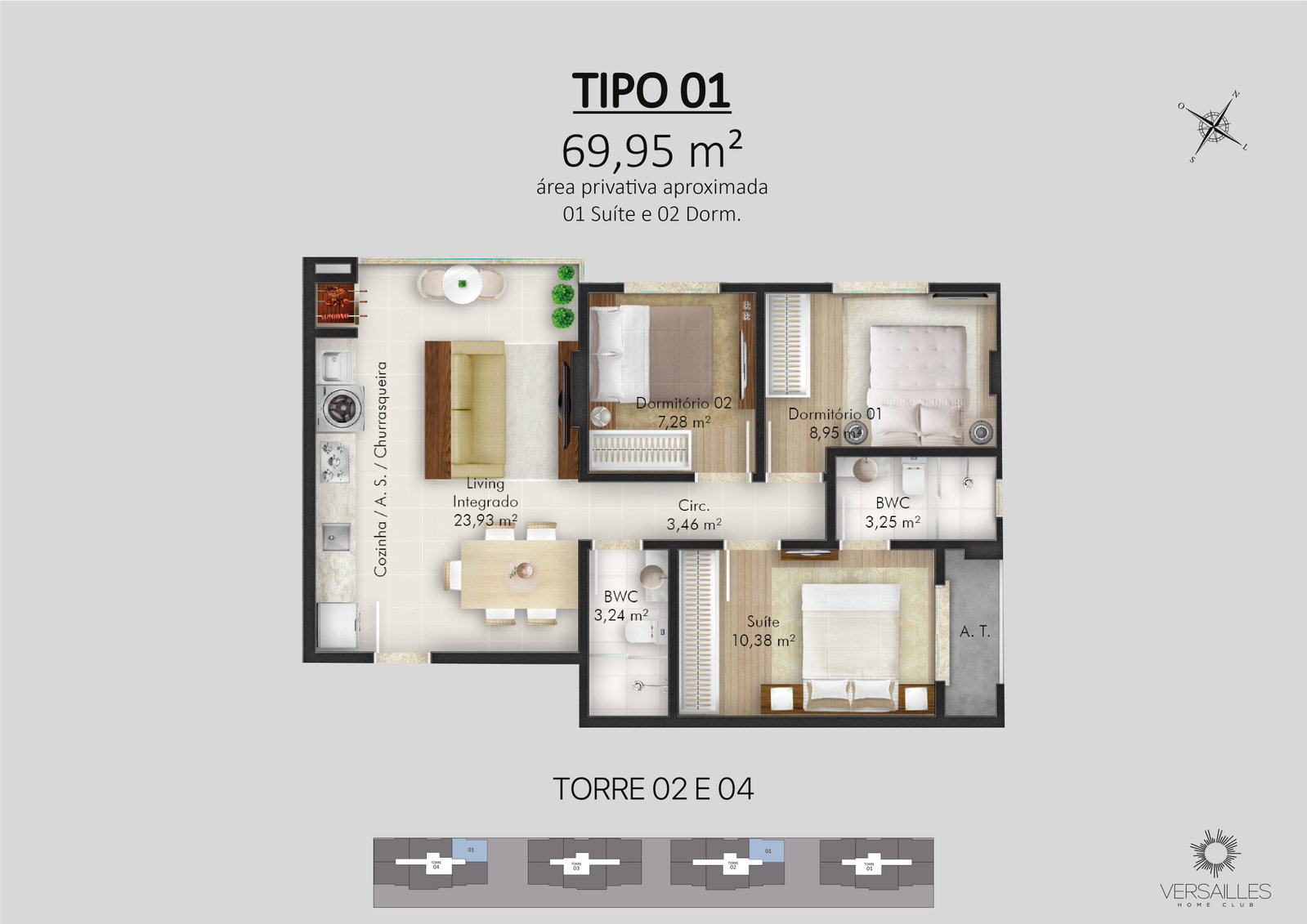 Planta 13 de Versailles Home Club