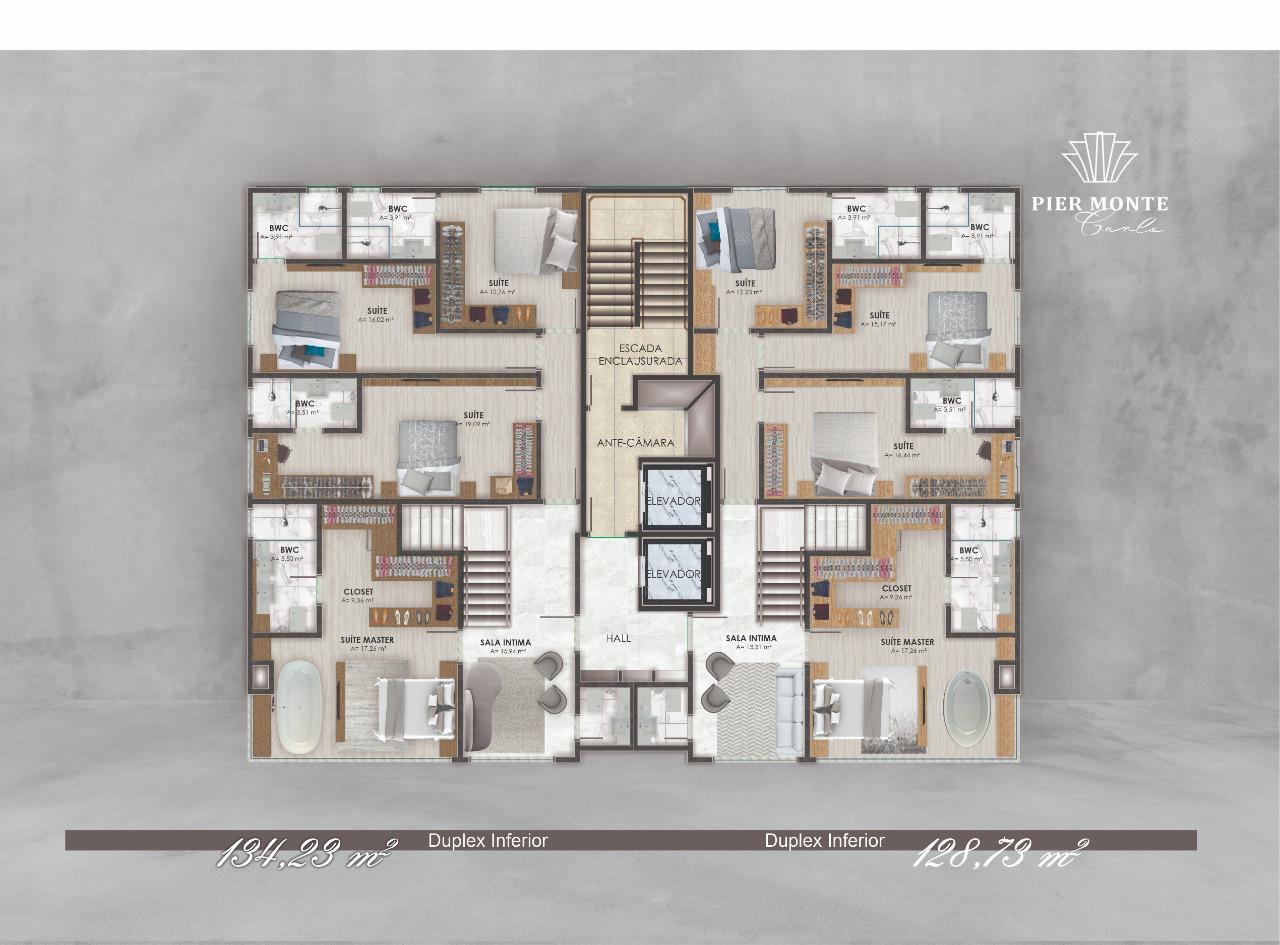 Planta 1 de Pier Monte Carlo