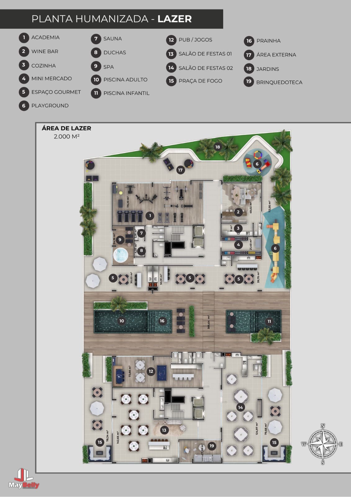 Planta 3 de Maybelly Towers