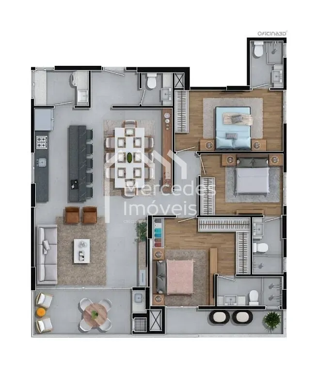 Foto 9 de Apartamento com 3 suítes à venda, 126 m² - Fazenda - Itajaí/SC