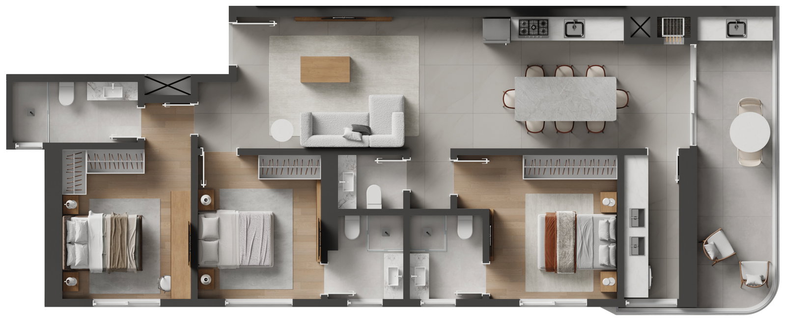 Planta 3 de Baker's Bay Residence