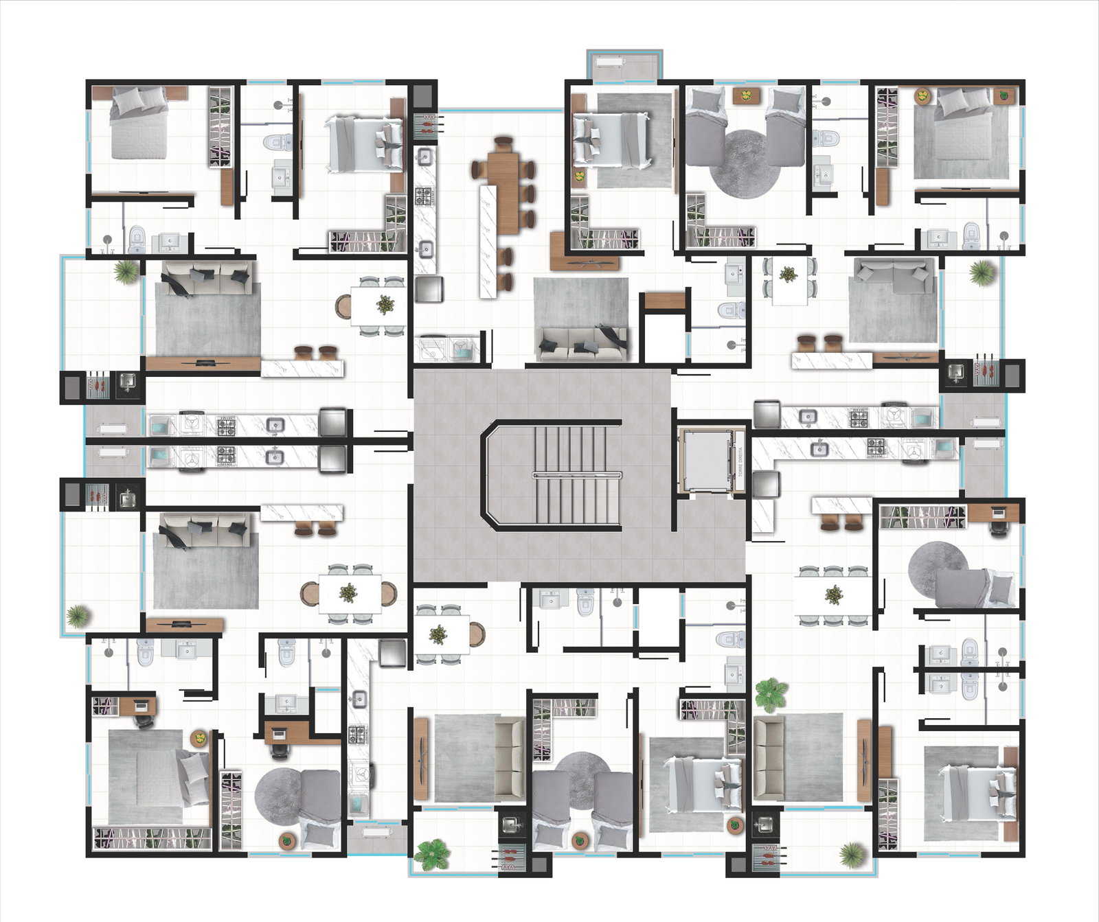 Planta 10 de Sunset Residence
