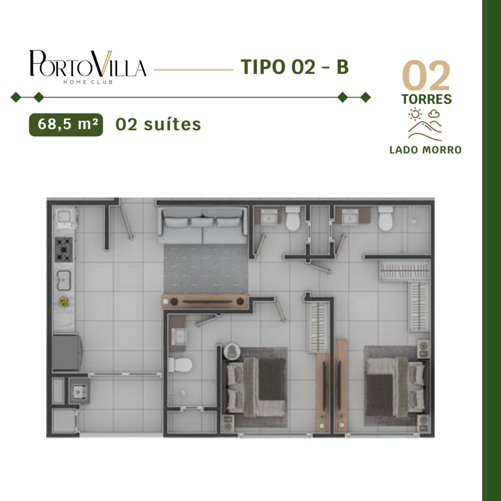 Planta 13 de Porto Villa Home Club