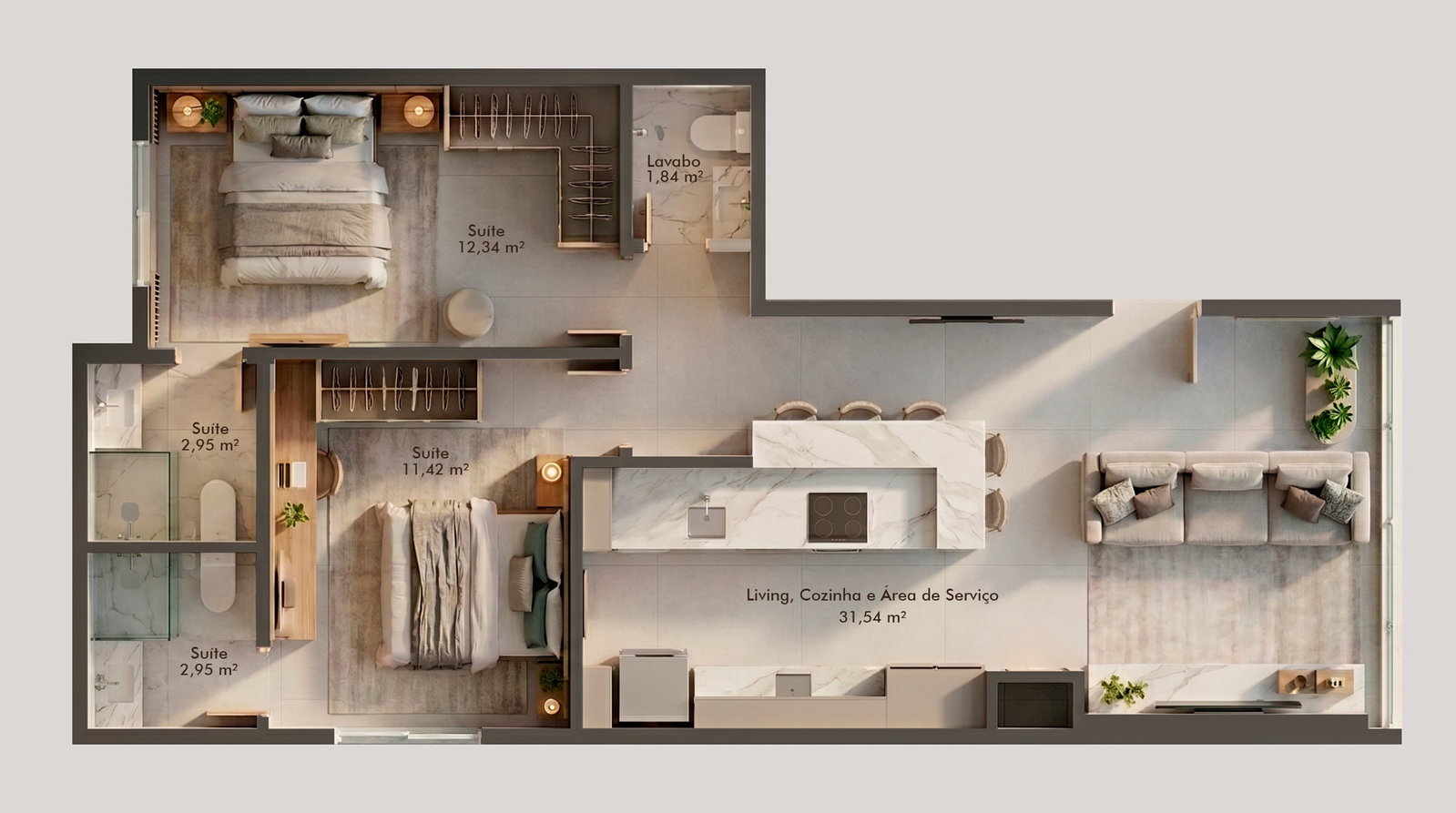 Planta 2 de Mahalo Residence