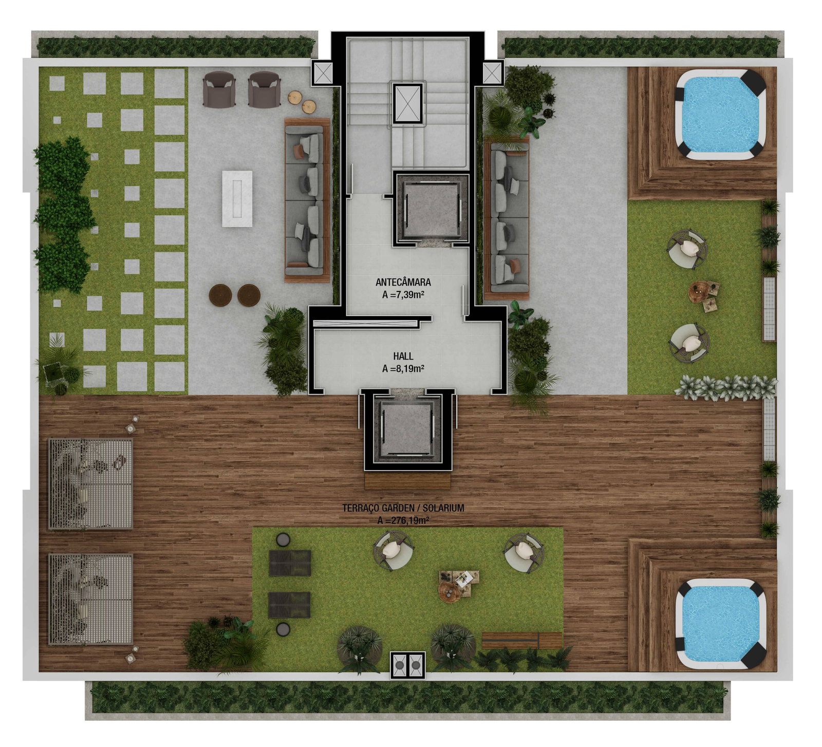 Planta 3 de Brava Garden
