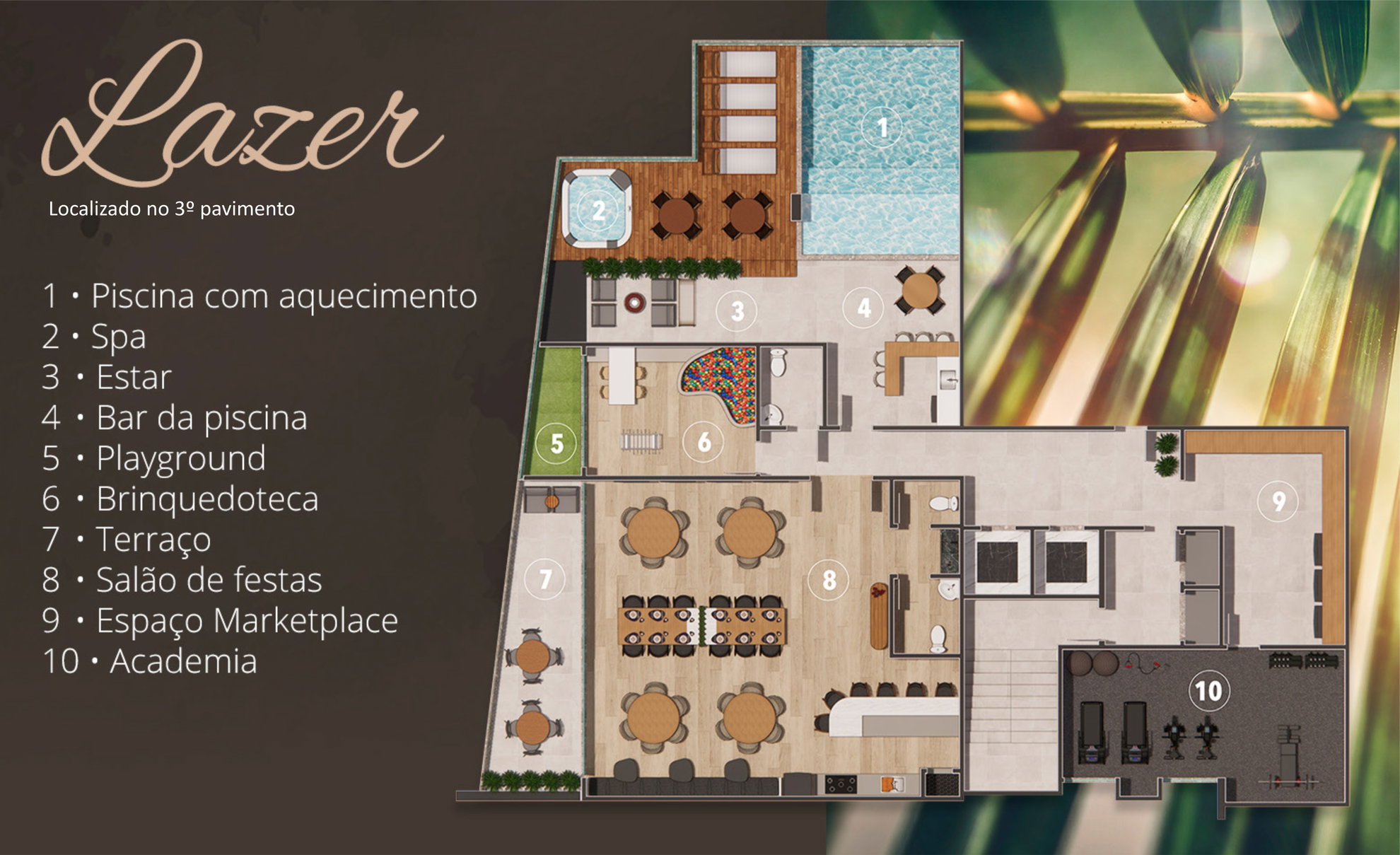 Planta Lazer · 3º pavimento do Ilha de Tenerife