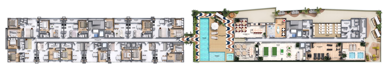 Planta 1 de Alicante Residence