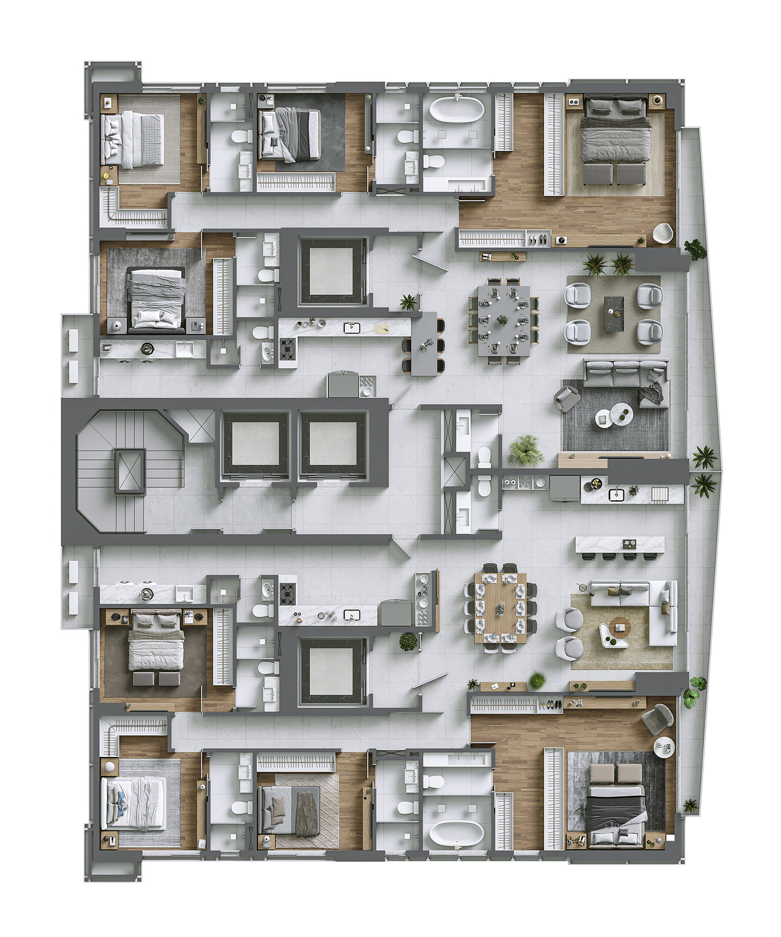 Planta 1 de Harmony Ocean Front