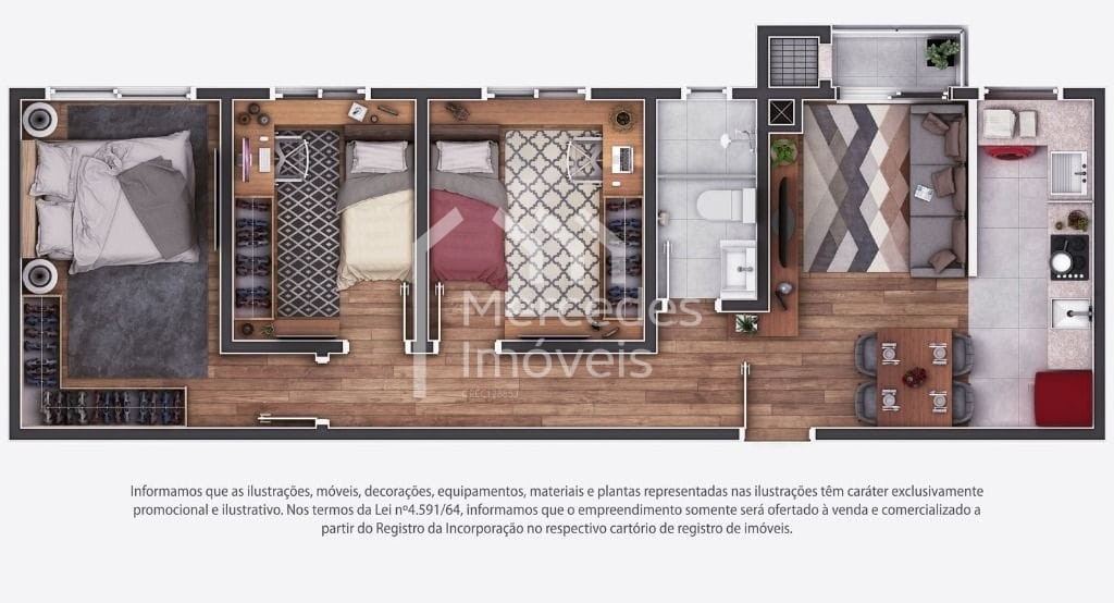 Foto 31 de Apartamento 2 dorms à venda · Cordeiros, Itajaí · Belíssimo Grécia