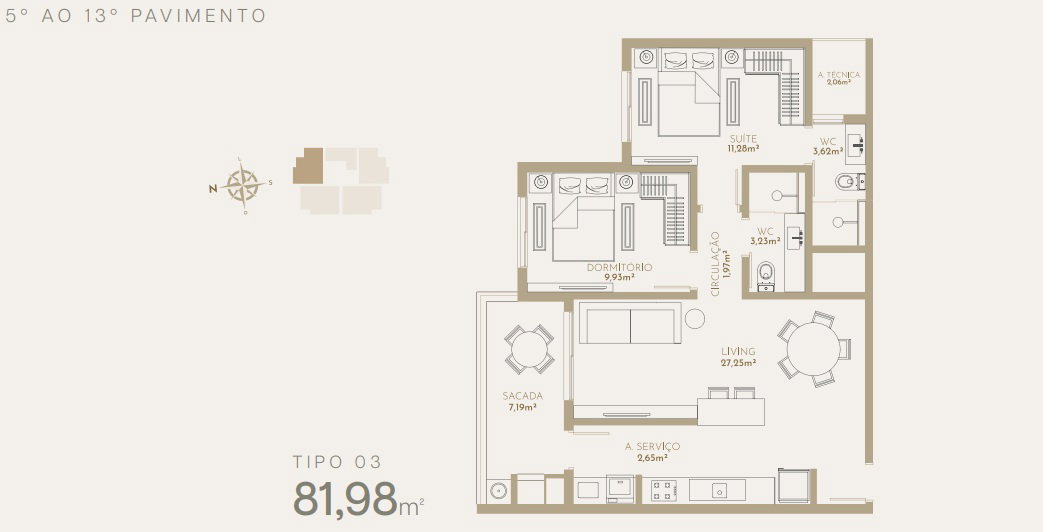 Planta 3 de Maldivas Tower