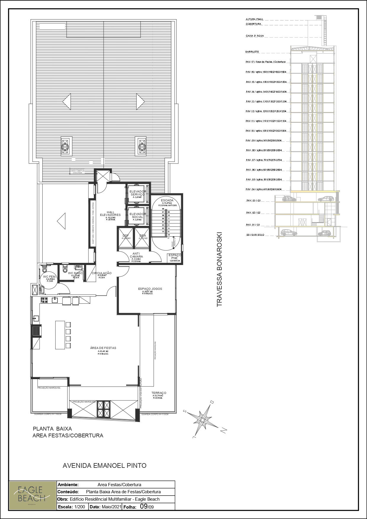 Planta 15 de Residencial Eagle Beach