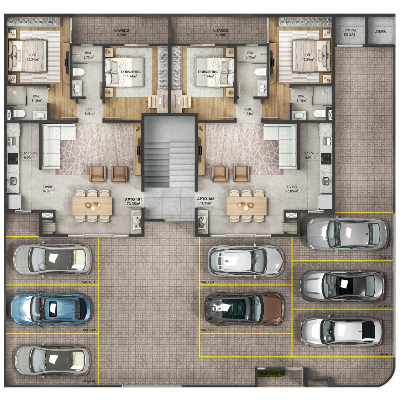 Planta 2 de Vittale Residence