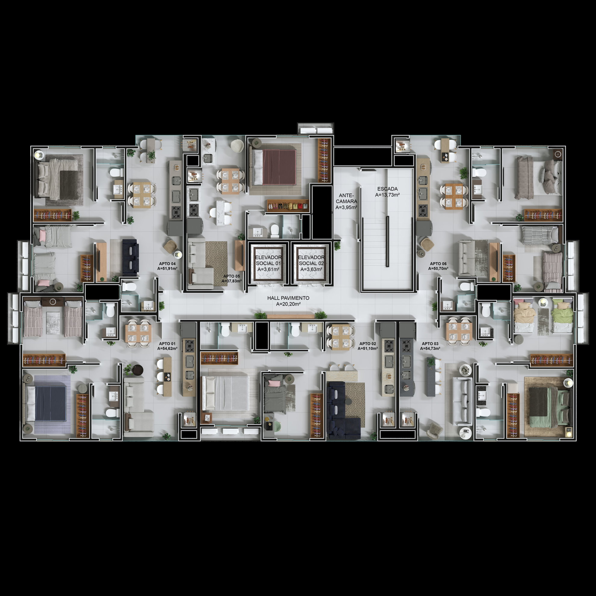 Planta 8 de Ciano Residence