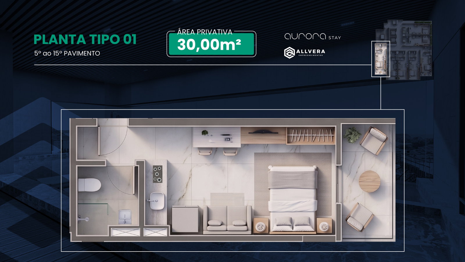 Planta 3 de Aurora Stay