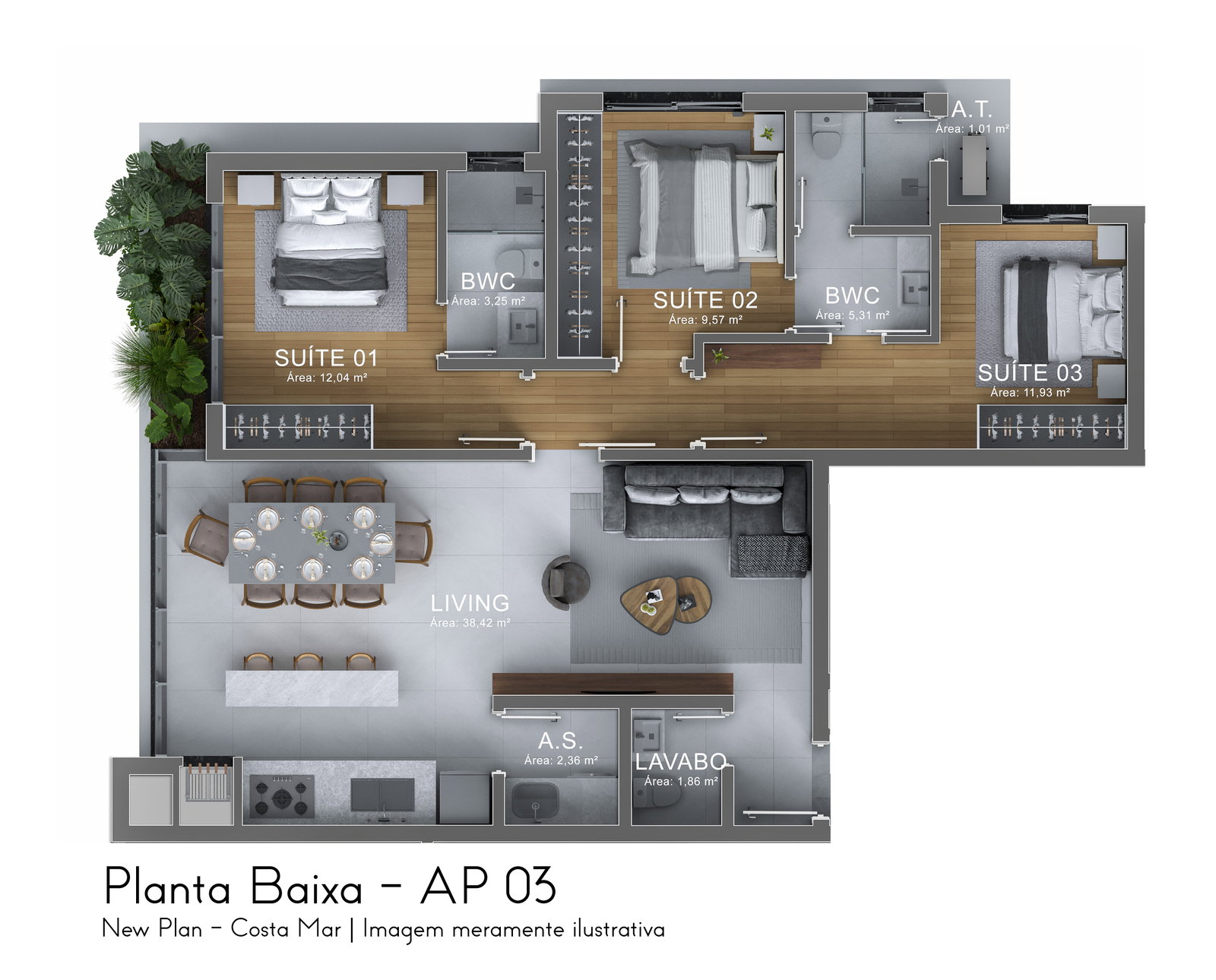 Planta 3 de Costa Mar
