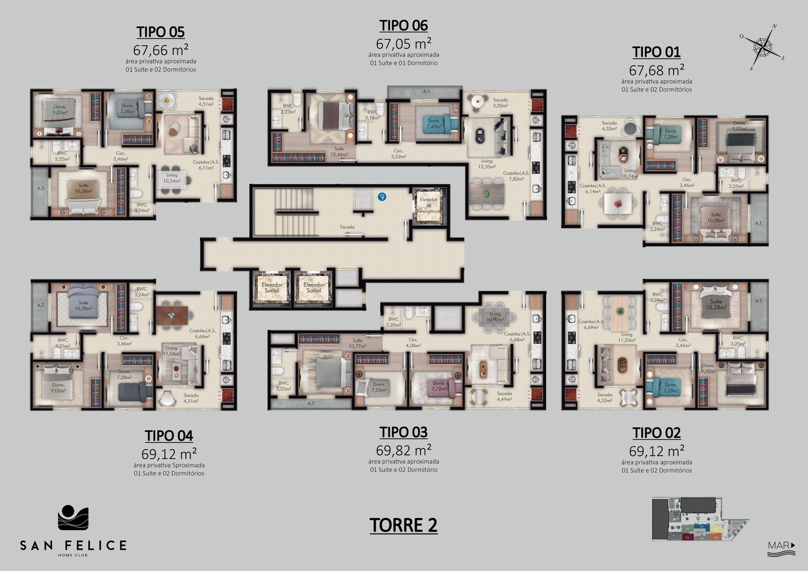 Planta 4 de San Felice Home Club