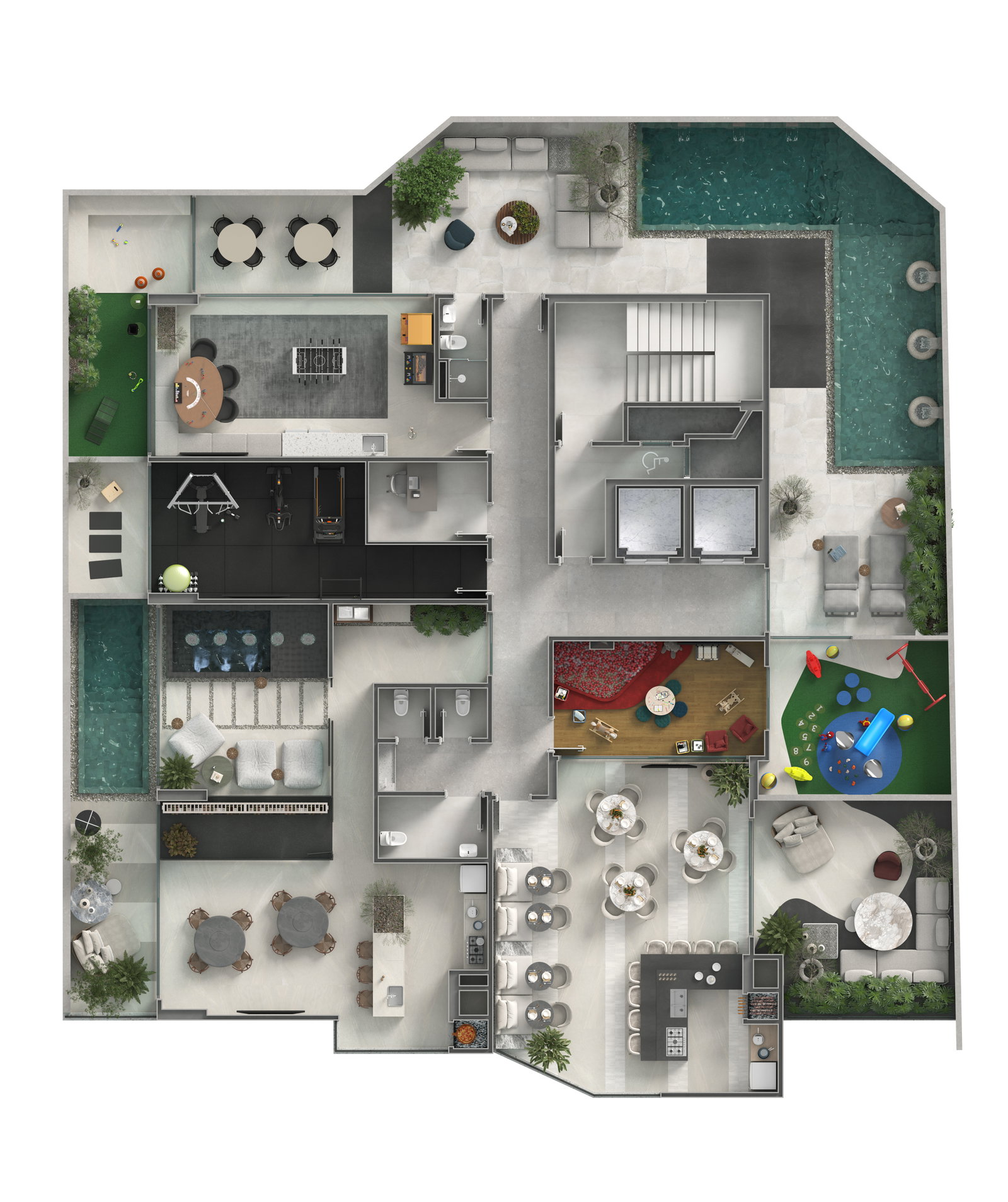 Planta Lazer do Gran Majestic