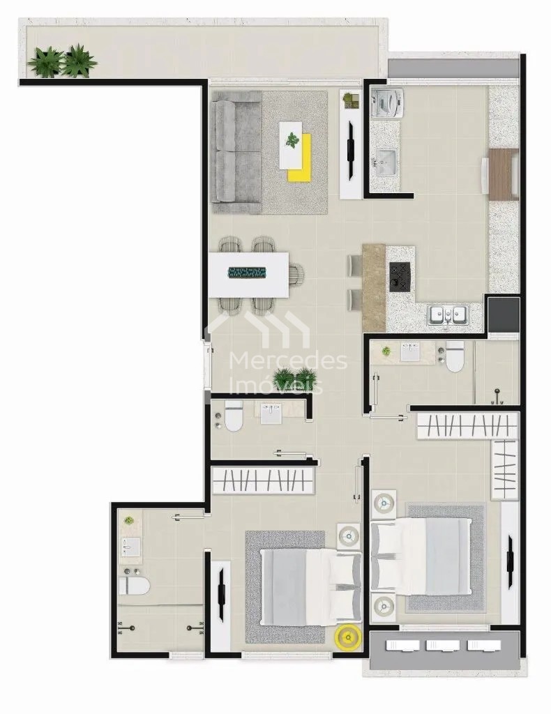 Foto 63 de Apartamento 2 suítes para alugar · Praia Brava de Itajaí