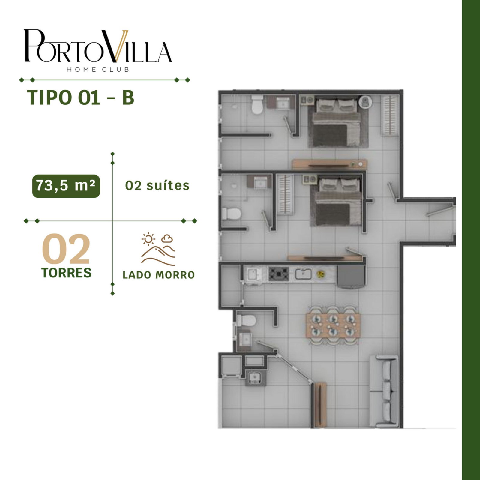 Planta 12 de Porto Villa Home Club