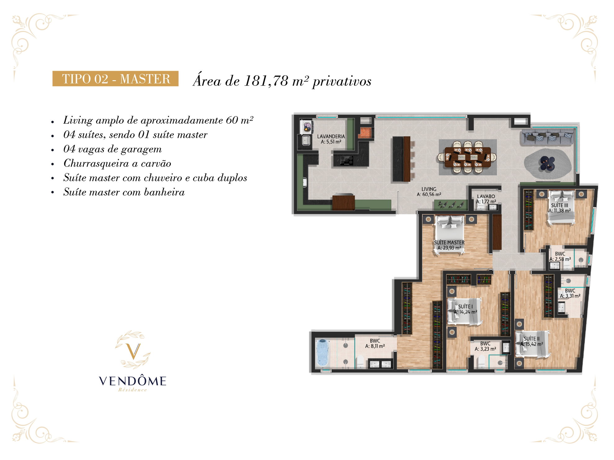 Planta 5 de Vendôme Résidence