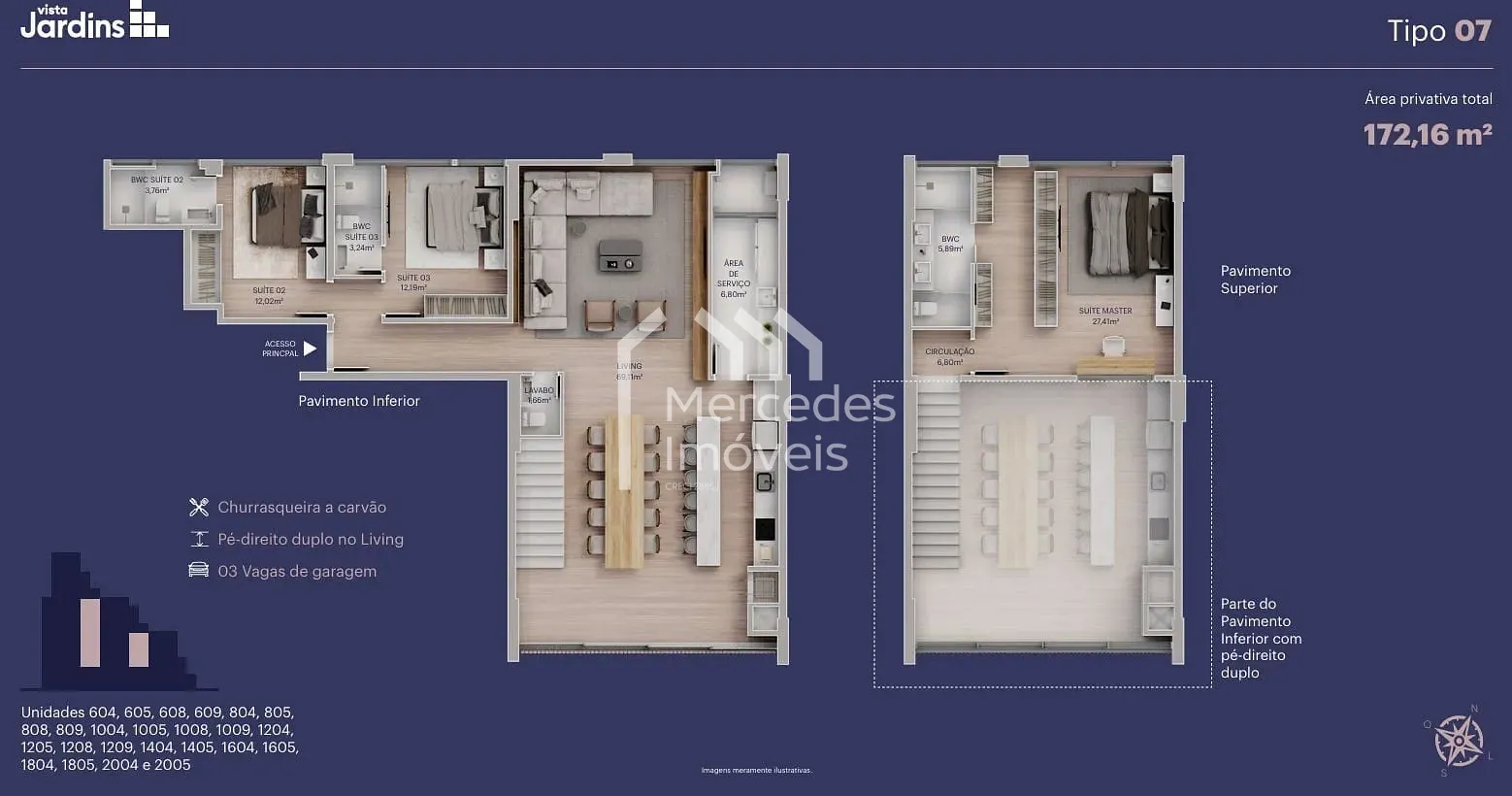Planta 13 de Apartamento 3 suítes à venda, Viva Park Porto Belo, Porto Belo, SC
