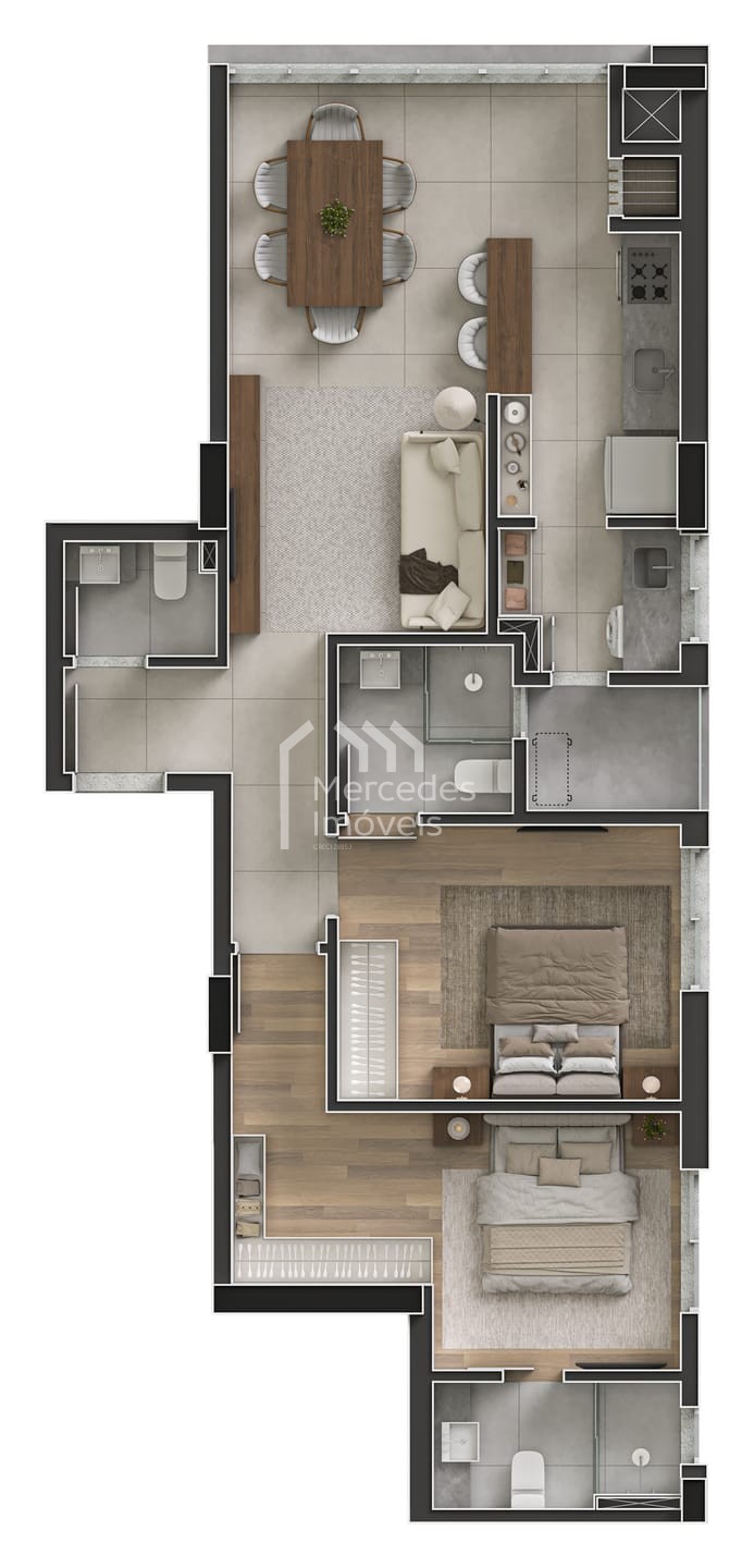 Foto 38 de Lançamento 2 dorms à venda · Vila Operária, Itajaí · Tramonti Residenza · 78 m²