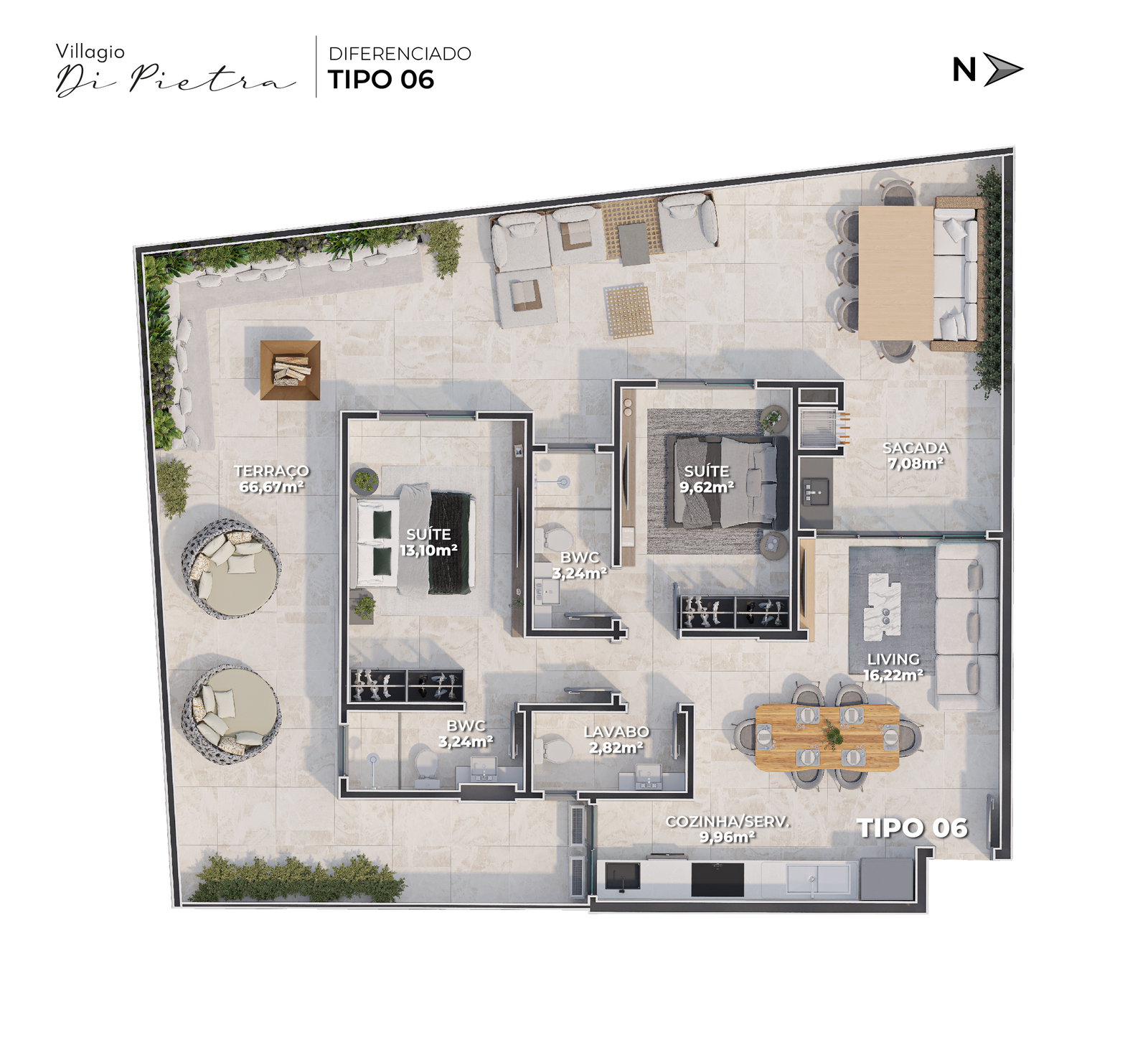 Planta 8 de Villaggio Di Pietra