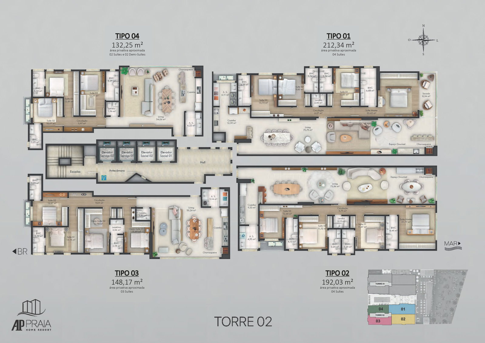 Planta 7 de AP Praia Home Resort