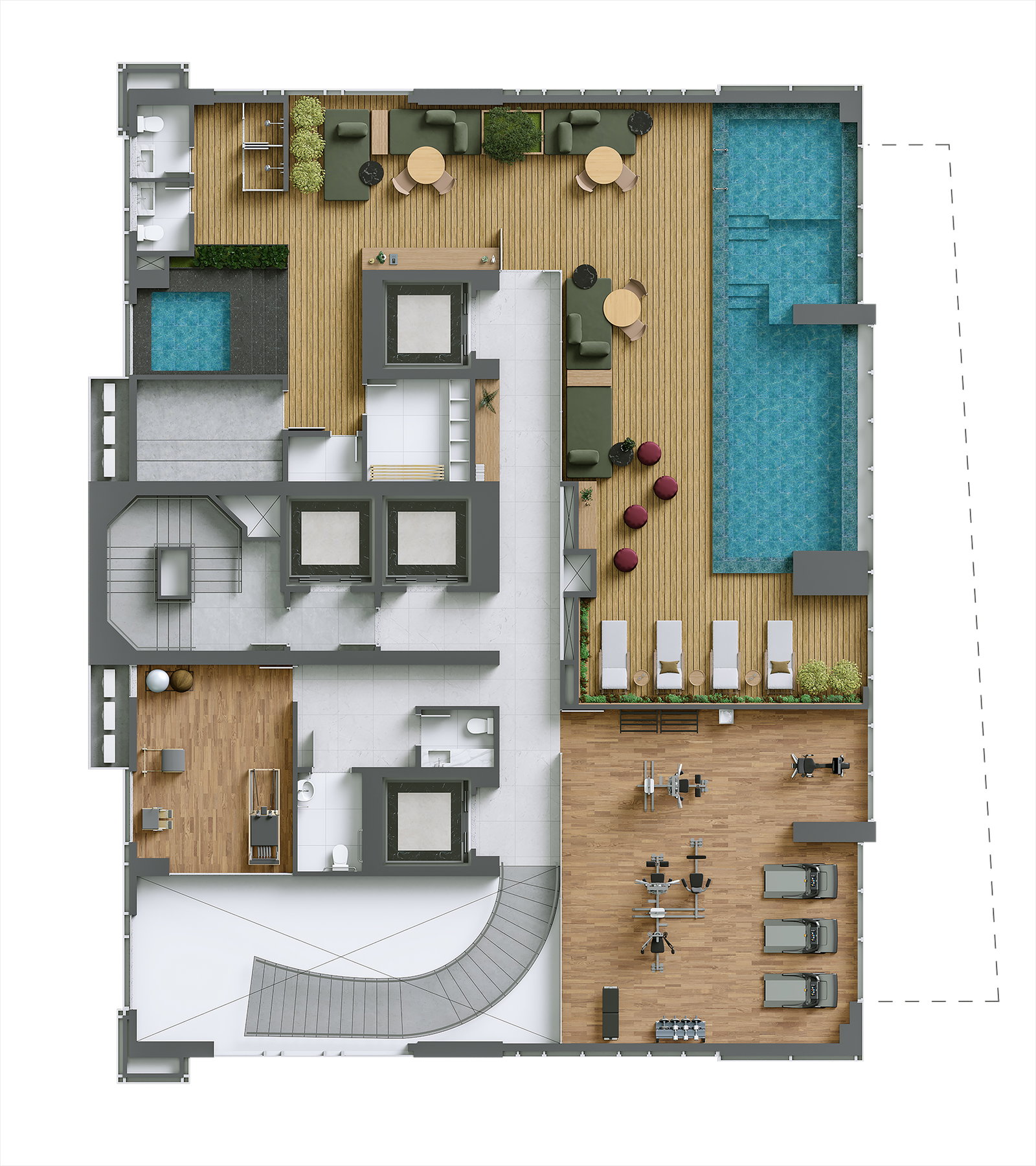 Planta 4 de Harmony Ocean Front