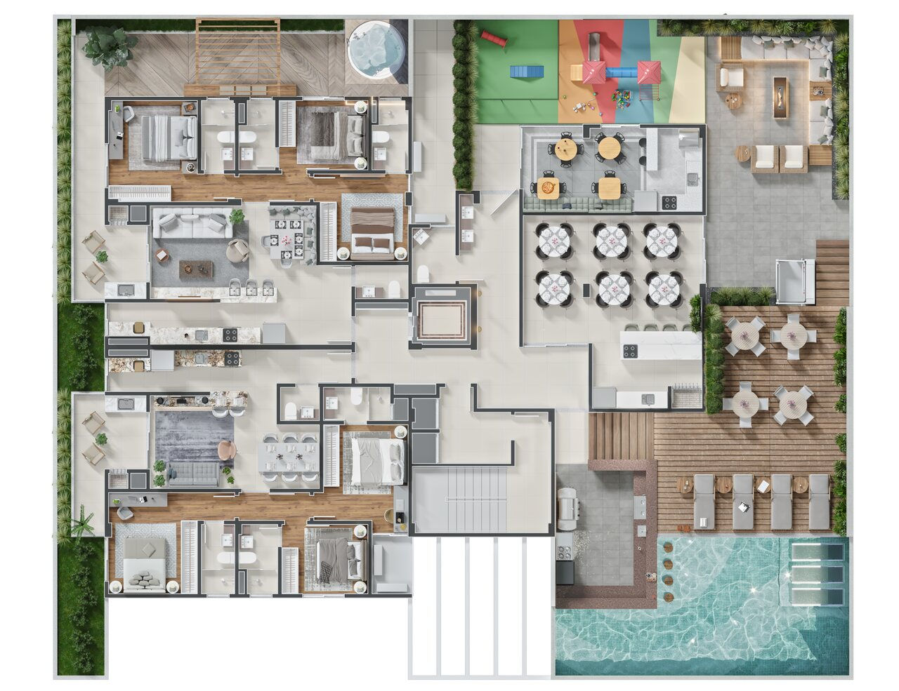 Planta Lazer · Térreo do Golden Green
