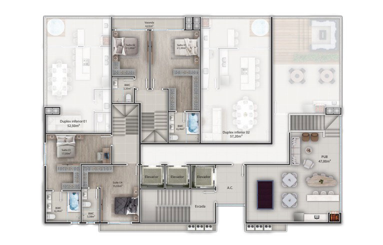Planta 2 de Ethan Tower