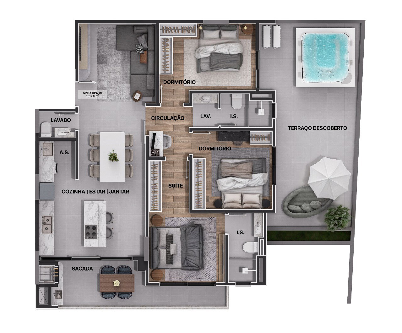 Planta 3 de Marquês Residence