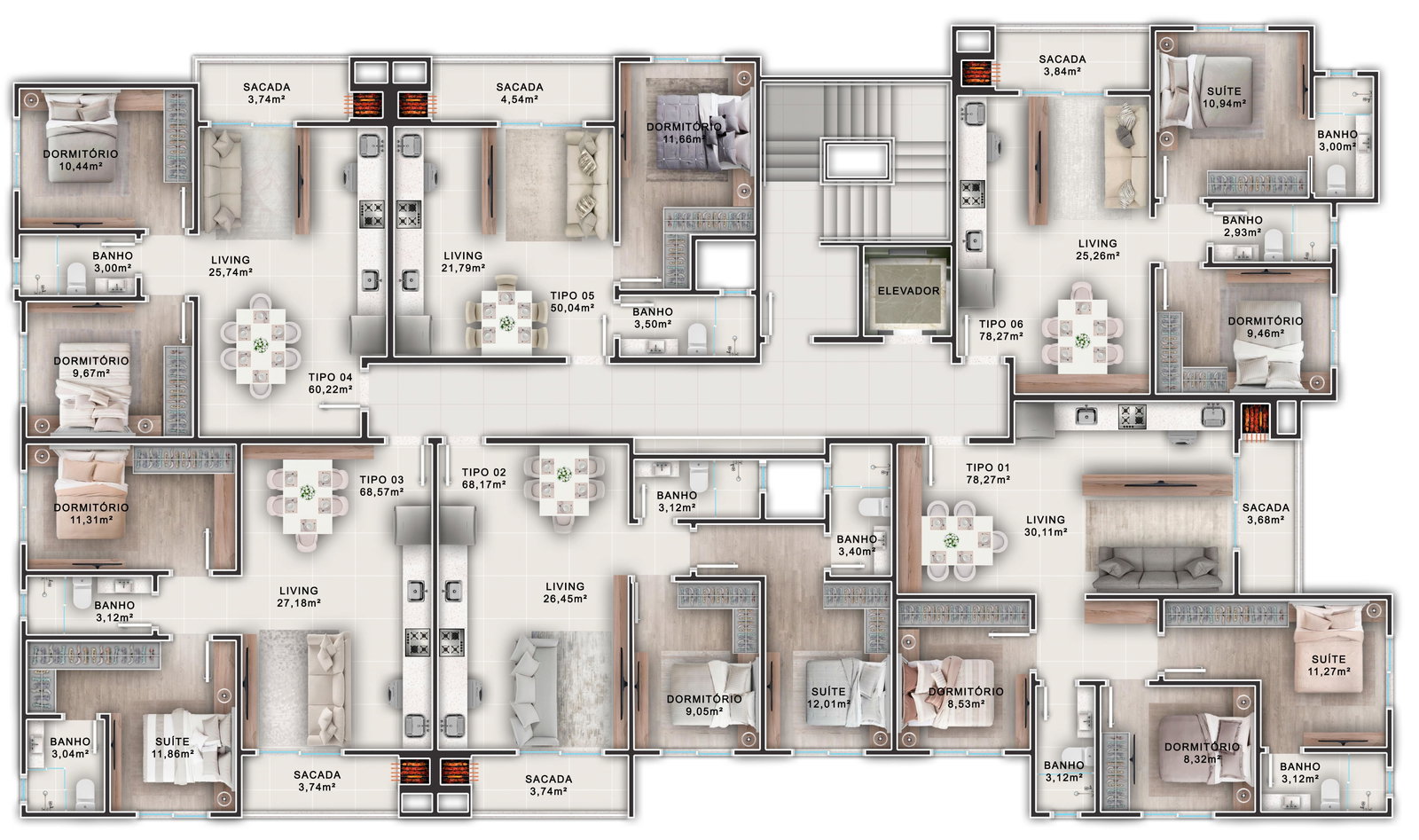 Planta 5 de Otelo Residence