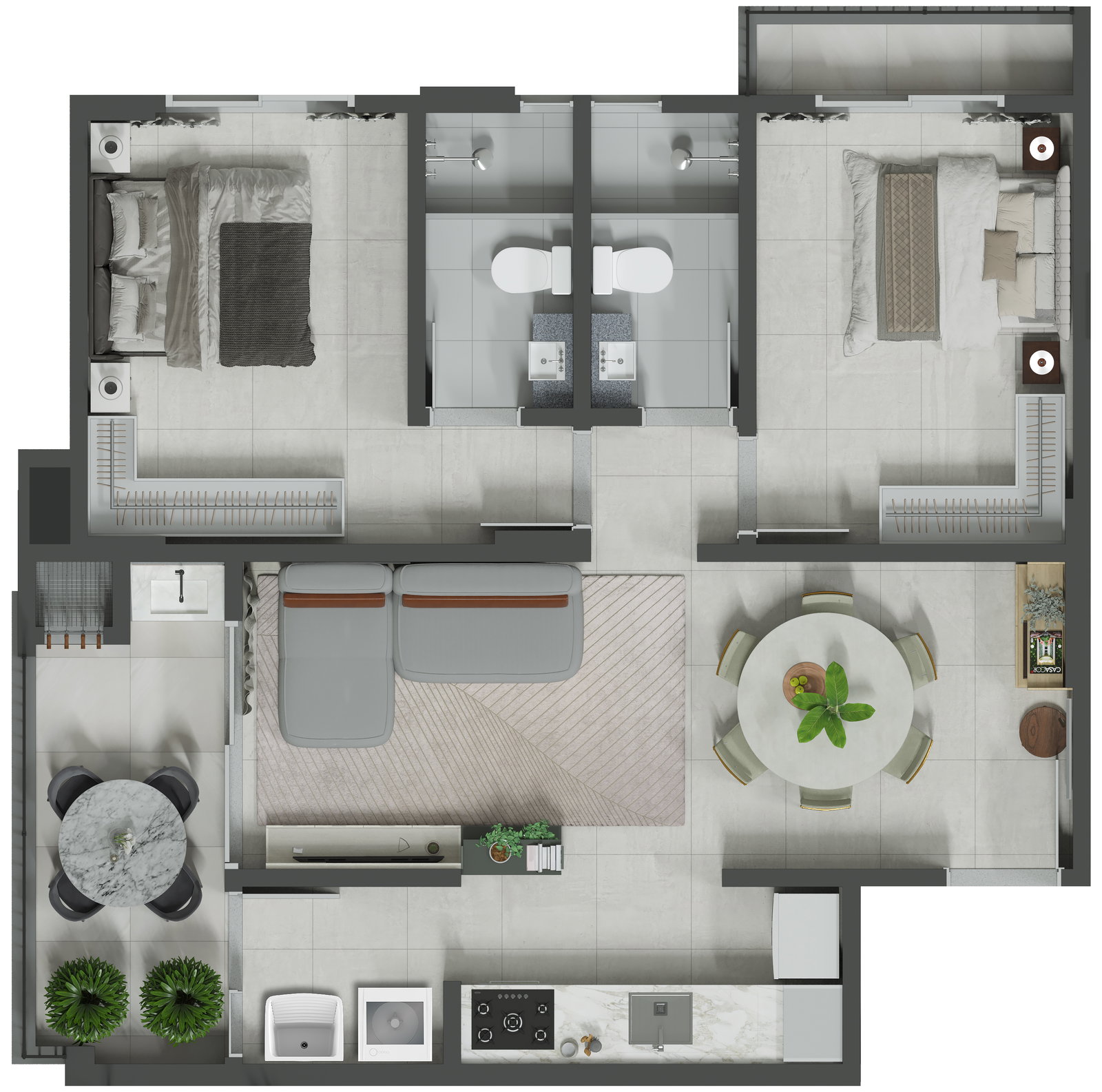 Planta 3 de Essência Residence