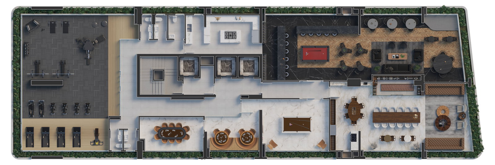 Planta Lazer (2 de 2) do Legend Vila Rica