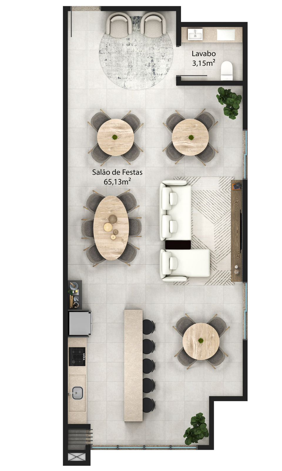 Planta 3 de Residencial Ilha de Maui
