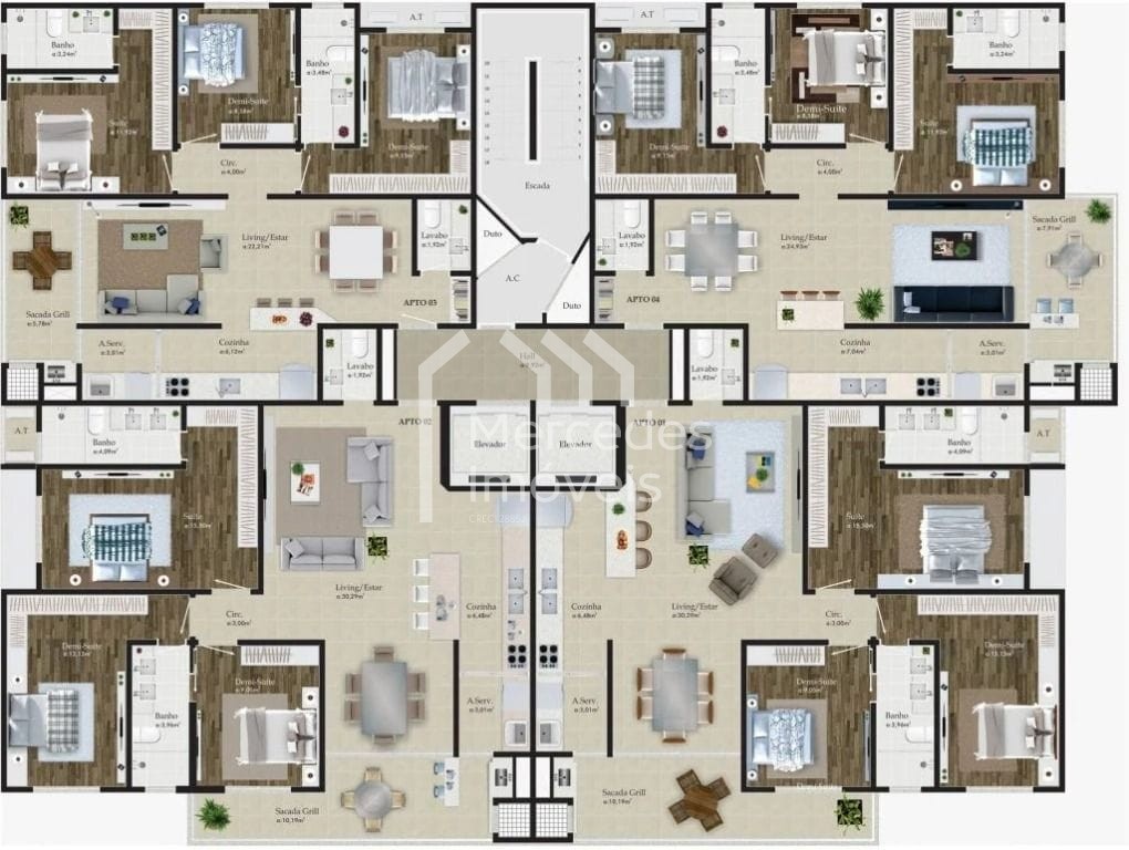 Foto 21 de Apartamento 4 suítes à venda · Praia Brava de Itajaí · Privilége Brava