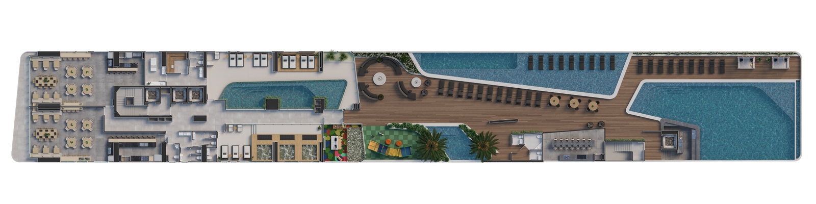 Planta Lazer (1 de 2) do Legend Vila Rica
