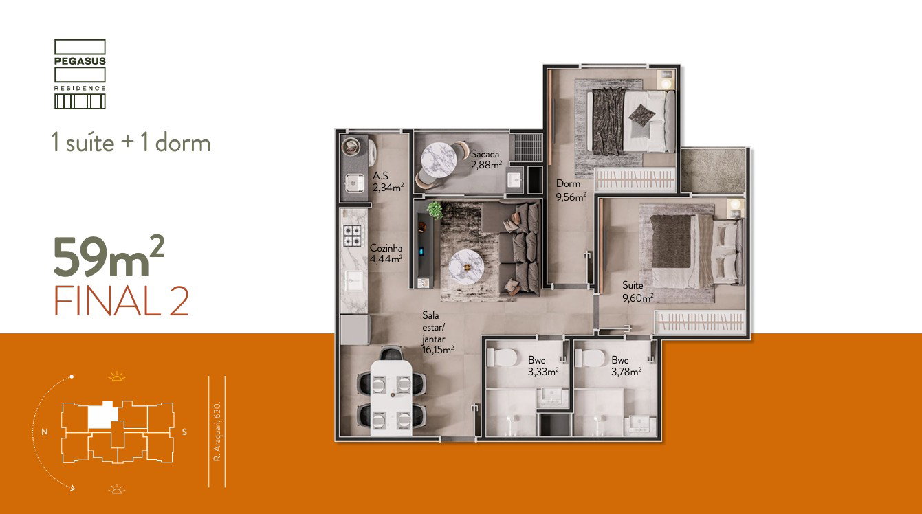 Planta 4 de Pegasus  Residence