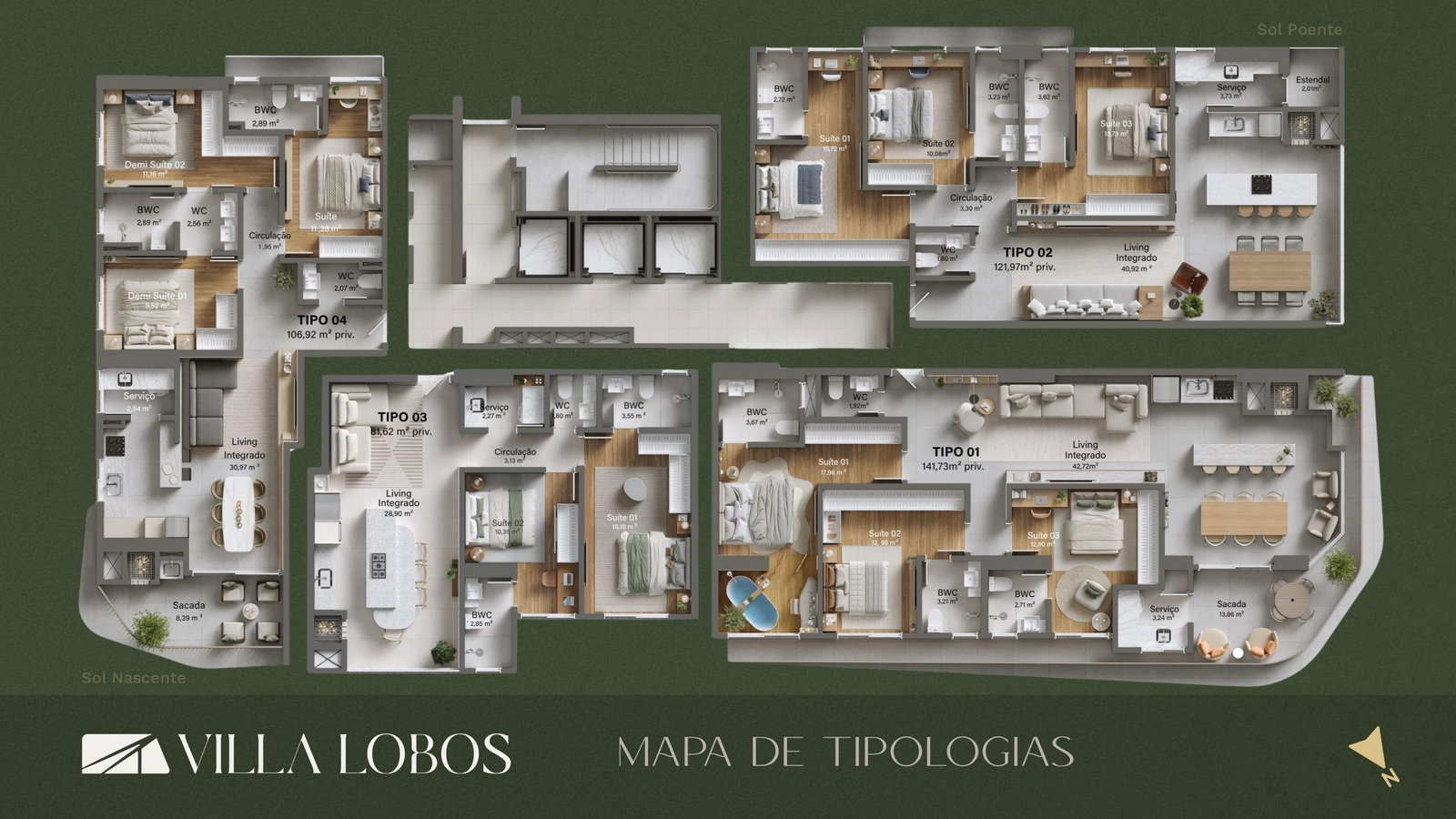 Planta 1 de Villa Lobos Residencial