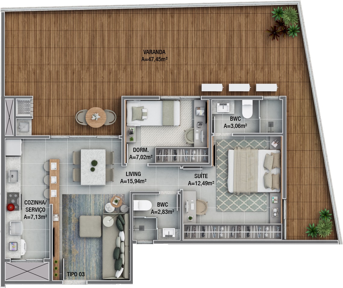 Planta 19 de Costa Club