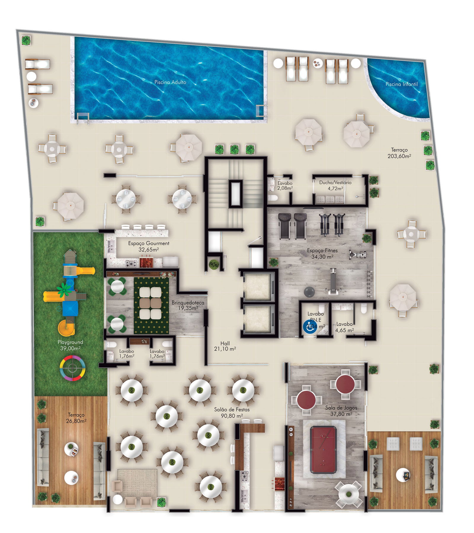 Planta Lazer do Le Premier