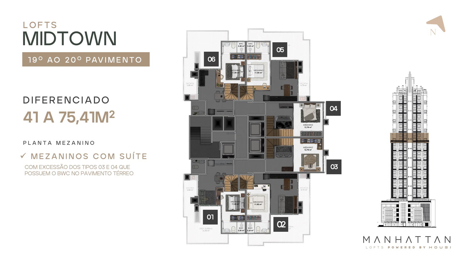 Planta 3 de Manhattan Lofts