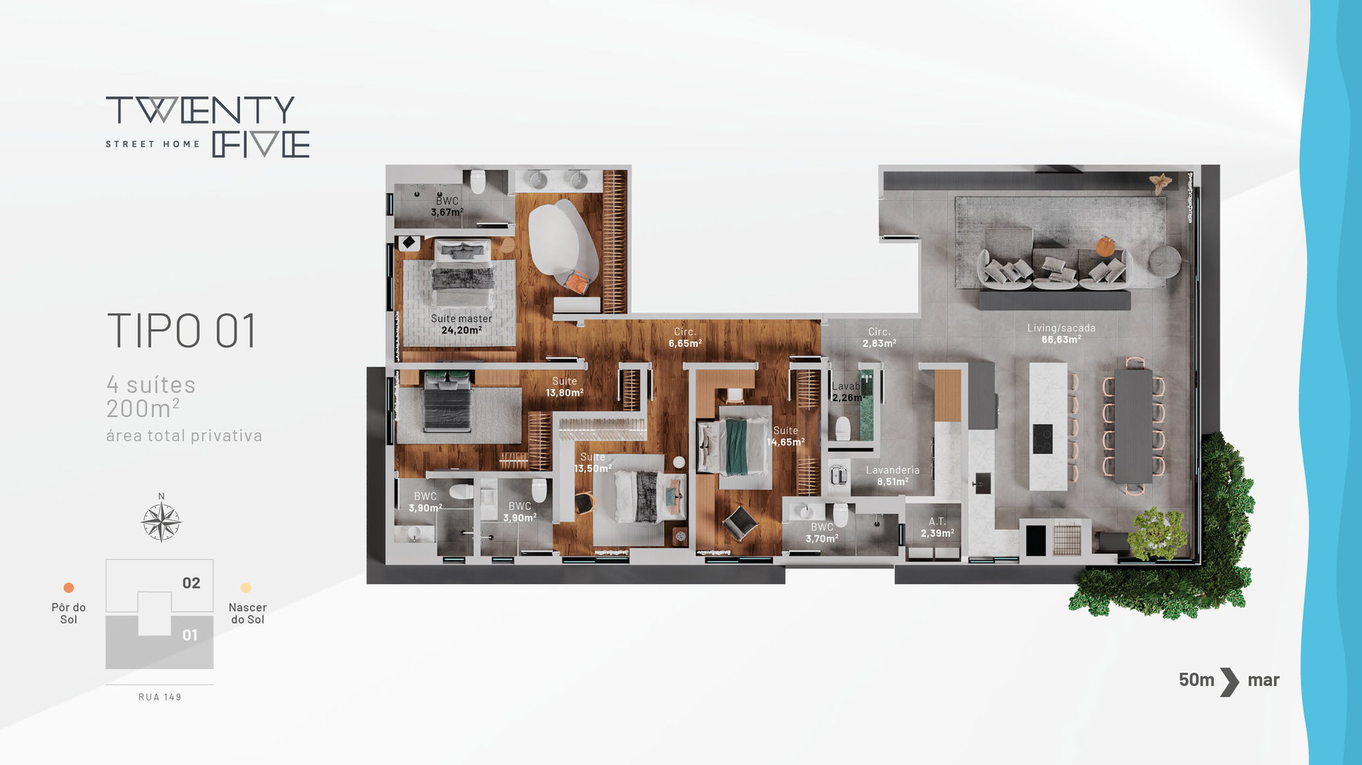 Planta 1 de Twenty Five Street Home